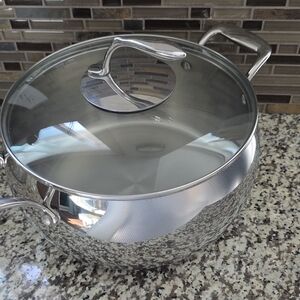 Tupperware Silver Cookware with Glass Lid